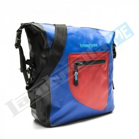 BORSA MESSENGER LAMBRETTA WATERPROOF - BLU/ROSSO