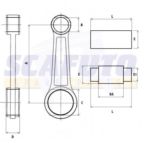 Biella LAMBRETTA 200/225 2 tempi SPECIALI